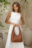 Elle shoulder bag - Vintage tan-Baleka Leather-Timelessly stylish, Elle is your go to for days that flow from brunch to evening drinks with the girls. With a sleek, minimal silhouette that fits comfortably under the arm, it's the perfect blend of style and ease. Featuring a secure button closure, internal zip, slip pocket and a fully lined interior, the Elle bag carries your essentials with refined simplicity. Understated, modern and ready for wherever the day takes you! A stylish bag designed in the beaut