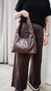 Elle shoulder bag - chocolate-Baleka Leather-Timelessly stylish, Elle is your go to for days that flow from brunch to evening drinks with the girls. With a sleek, minimal silhouette that fits comfortably under the arm, it's the perfect blend of style and ease. Featuring a secure button closure, internal zip, slip pocket and a fully lined interior, the Elle bag carries your essentials with refined simplicity. Understated, modern and ready for wherever the day takes you! A stylish bag designed in the beautif