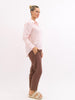 Ellie linen shirt - blush-Pash + Evolve-*Long sleeve *High-low hemline *Button up front *Collar *100% Linen-Pash + Evolve