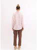 Ellie linen shirt - blush-Pash + Evolve-*Long sleeve *High-low hemline *Button up front *Collar *100% Linen-Pash + Evolve