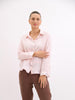 Ellie linen shirt - blush-Pash + Evolve-*Long sleeve *High-low hemline *Button up front *Collar *100% Linen-Pash + Evolve