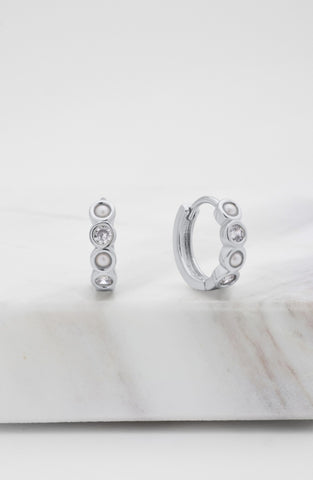 Elle hoop - silver