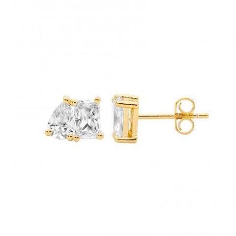 Freshwater pearl earring - gold plated