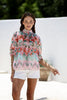 Esme top - pink garden-Pash + Evolve-Our beautiful Esme top is the perfect one for any outfit. Featuring a stunning print all over, button down front and 3/4 sleeves. *Stunning print all over *Button down front *3/4 Sleeves *Lightweight material *70% Cotton, 30% Nylon-Pash + Evolve