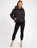 Essential puffer jacket - black-Foxwood-Front button and zip opening Elastic cuff Foxwood exclusive sleeve print Polyester-Pash + Evolve