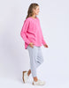 Established crew - aurora pink-Elm-Guaranteed to be your new favourite crew. The Established Crew features raw seam detail and cute Elm embroidery making it an effortless choice for both comfort and style. Raw Seams Elm Embroidery Crew Neckline Unbrushed Cotton Fleece 100% Cotton Model is 171cm and wears Size 10-Pash + Evolve