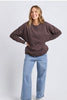 Established crew - coffee-Elm-Guaranteed to be your new favourite crew. The Established Crew features raw seam detail and cute Elm embroidery making it an effortless choice for both comfort and style. Raw hem detail Chest embroidery Scooped hemline Relaxed fit 100% cotton unbrushed fleece Model is wearing a size 10-Pash + Evolve