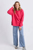 Established crew - dark pink-Elm-Guaranteed to be your new favourite crew. The Established Crew features raw seam detail and cute Elm embroidery making it an effortless choice for both comfort and style. Raw hem detail Chest embroidery Scooped hemline Relaxed fit 100% cotton unbrushed fleece Model is wearing a size 10-Pash + Evolve
