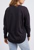 Farrah Long Sleeve - Black-Foxwood-A new crew to the Foxwood range the Farrah Long Sleeve in 100% Fresh Pima Cotton features a classic crew neckline and raw edge detail. This relaxed fit jumper is an easy everyday wear. Round neckline Raw edge detail Relaxed fit Pima Cotton Jersey Our model wears size 8-Pash + Evolve