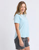 Farrah Short sleeve tee - crystal blue-Foxwood-A new t-shirt to the Foxwood range based on our best selling Farrah Long Sleeve Tee. This 100% Fresh Pima Cotton tee features a classic crew neckline and raw edge detail and is a wonderful everyday stylish option for your casual wardrobe. Round neckline Raw edge detail Relaxed fit 100% Cotton Our model is 176cm and wears Size 10-Pash + Evolve