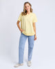 Farrah Tee - Lemon-Foxwood-A new t-shirt to the Foxwood range based on our best selling Farrah Long Sleeve Tee. This 100% Fresh Pima Cotton tee features a classic crew neckline and raw edge detail and is a wonderful everyday stylish option for your casual wardrobe. Round neckline Raw edge detail Relaxed fit 100% Cotton Model is wearing a size 10-Pash + Evolve