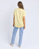 Farrah Tee - Lemon-Foxwood-A new t-shirt to the Foxwood range based on our best selling Farrah Long Sleeve Tee. This 100% Fresh Pima Cotton tee features a classic crew neckline and raw edge detail and is a wonderful everyday stylish option for your casual wardrobe. Round neckline Raw edge detail Relaxed fit 100% Cotton Model is wearing a size 10-Pash + Evolve