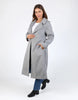Farrah coat - grey marle-Elm-A coat for the ages. This gorgeous wool melton blend coat features a endlessly flattering long line shape with button openings and lapel collar. The jacket has pockets and is not lined making it versatile for all weather. Long line shape Button opening with pockets No lining 90% Polyester, 10% Wool Model is wearing a size 10-Pash + Evolve