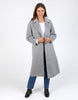 Farrah coat - grey marle-Elm-A coat for the ages. This gorgeous wool melton blend coat features a endlessly flattering long line shape with button openings and lapel collar. The jacket has pockets and is not lined making it versatile for all weather. Long line shape Button opening with pockets No lining 90% Polyester, 10% Wool Model is wearing a size 10-Pash + Evolve