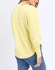 Farrah long sleeve - lemon-Foxwood-A new crew to the Foxwood range the Farrah Long Sleeve in 100% Fresh Pima Cotton features a classic crew neckline and raw edge detail. This relaxed fit jumper is an easy everyday wear. Round neckline Raw edge detail Relaxed fit 100% Cotton Model is wearing a size 10-Pash + Evolve