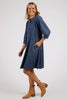 Filippa Denim Dress - Mid Blue-Elm-Every wardrobe needs a denim dress. Look no further than the Filippa. Featuring a flattering A-Line Skirt in a half button front shirt style. Add pockets and this versatile dress is an effortless wardrobe option. Half button placket A-line skirt Pockets 100% Cotton-Pash + Evolve
