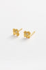 Fleur stud - gold-Zarla-A delicate floral stud with a softly sculpted form and subtle centre detail. Small yet light-catching, it brings a warm, sunlit glow to your everyday look. Feminine, effortless, and easy to wear. *18K Gold Plated Solid Brass Base *Water proof: Can be worn in the ocean or pool-Pash + Evolve
