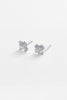 Fleur stud - silver-Zarla-A delicate floral stud with a softly sculpted form and subtle centre detail. Small yet light-catching, it brings a cool, luminous glow to your everyday look. Feminine, effortless, and easy to wear. *Rhodium Plated Solid Brass Base *Water proof: Can be worn in the ocean or pool-Pash + Evolve