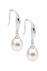 Freshwater pearl drop earring - Silver-Ellani-Freshwater pearl drop on a hook SS Comes packaged in Gorgeous Ellani packaging-Pash + Evolve