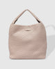 Gabby Woven Shoulder Bag - Malt-Louenhide-The Louenhide Gabby Malt Shoulder Bag adds a casual and relaxed look to your everyday ensemble. Whether you’re headed to the office or planning a weekend getaway, this women’s shoulder bag comfortably fits everything you need. Available in three autumnal tones, seamlessly pair this textured hobo bag with your favourite capsule wardrobe pieces. Dress up your look and exude an elevated casual aesthetic with the soft slouchy silhouette and the gorgeous vegan leather ex