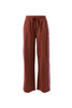 Gigi Wide Leg Terry Trackpant -burnt toffee orchid side stripe-Ceres Life-Organic terry cotton Regular fit Wide leg Side pockets Decorative side stripe for a sporty vibe Hang garment to dry after washing and hot iron side trim at seams if required 100%Cotton-Pash + Evolve