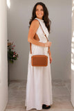 Giselle Crossbody Bag - Tan-Louenhide-The Louenhide Giselle Tan Crossbody Bag is designed to elevate your everyday style, with its classic camera bag shape and subtle yet impactful features. Add a touch of textural intrigue to your look with the square lattice inspired panel detailing, transforming a classic silhouette into a style statement, ideal for any occasion. Redefine your look with this everyday women’s crossbody bag that effortlessly blends practicality with sophistication. Internal Features Zip Po