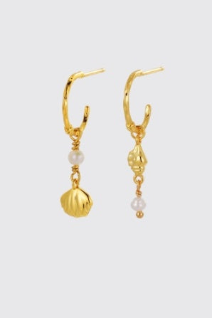 Shelly drop earring - silver