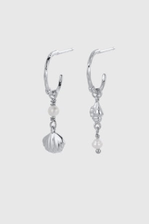Shelly drop earring - silver