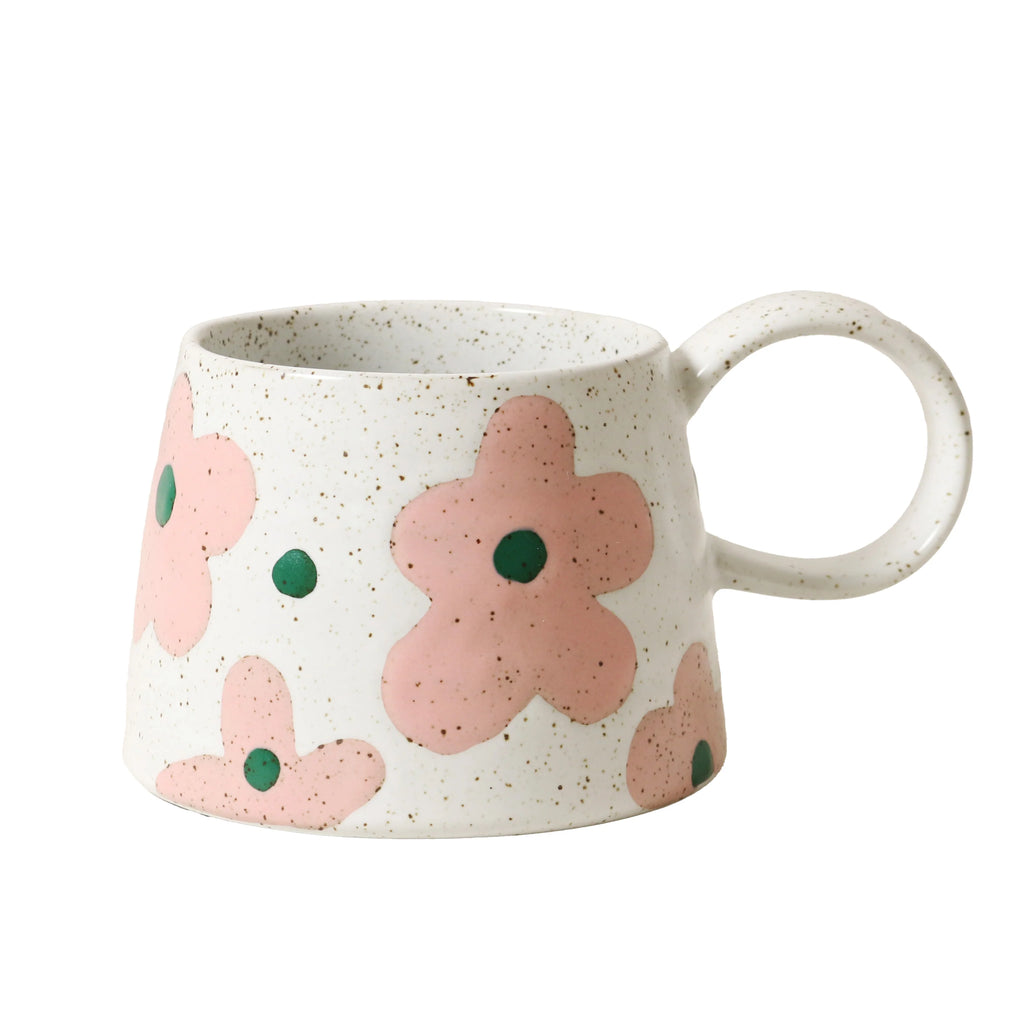 Gracie large handled mug - flower garden-Robert gordon-This super cute hand painted floral mug is a match made in heaven for your favourite hot drink. Made from stoneware Microwave and dishwasher safe Unique hand brushed glaze 350ml Capacity Designed in Australia-Pash + Evolve