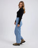 Greta long sleeve - black-Foxwood-Rib fabric Round neckline Long sleeve Viscose Polyester Nylon-Pash + Evolve