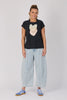 Half Collar Tee - Black Falling Hearts-One Ten Willow-The Half Collar Tee in Black Falling Hearts is crafted from a soft cotton blend for easy everyday wear. Featuring a relaxed fit with a round neckline, short sleeves, and a half-collar detail for a modern touch, this tee combines casual comfort with subtle style. Fabric: 80% COTTON, 15% POLYESTER, 5% ELASTANE – soft with a gentle stretchFit: Relaxed fit. Our model is 176cm tall (size 8–10) and wears a size small.Designed in Geelong, Victoria — proudly cre