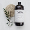 Hand/body wash refill 1L- Lavender and rose geranium-Olieve + Olie-Pure and natural, a superior cleanser to use for hand, bath or shower, leaving your skin feeling soft and clean whilst not stripping your skin’s natural oils. It’s even gentle enough to use on your face as a cleanser. Made from local cold pressed extra virgin olive oil which is rich in antioxidants and Vitamin E. Scented with only essential oils, our wash provides therapeutic benefits including natural anti-bacterial and anti-fungal properti
