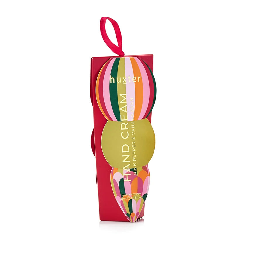 Hanging 35ml H'Cream - Mulberry Pink Pepper & Vanilla Bean-Huxter-Enriched with natural oils, shea butter and cocoa butter, this luxurious hand cream leaves hands feeling soft and delicately scented.-Pash + Evolve