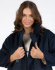 Harley peacoat - dark sapphire-Elm-Like your jackets slightly shorter? The Harley Peacoat is a stunning cropped coat that looks gorgeous when worn atop your favourite denim jeans for the ultimate in timeless chic! Cropped length Front pockets Button closure Model is wearing a size 10-Pash + Evolve