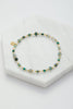 Harlow Bracelet - Emerald-Zafino-A refined beaded bracelet blending soft green tones with gold accents—perfect for wearing solo for a subtle statement or stacking with other pieces to create an effortlessly elegant everyday look. *18K Gold Plated Solid Stainless Steel Base *17cm Elastic *Water proof: Can be worn in the ocean or pool-Pash + Evolve