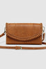 Harlow Crossbody Bag - Tan-Louenhide-The Louenhide Harlow Tan Crossbody Bag is a timeless, year-round wardrobe staple featuring a subtle woven vegan leather trim. Whether you are heading to brunch or afternoon drinks, the detachable and adjustable crossbody strap allows you to seamlessly transition the Harlow Tan from crossbody to clutch. With the two thoughtfully designed compartments and large zip pocket, organise your daily essentials with ease. Available in a range of neutral colourways and designed wit