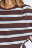 Harper long sleeve - coffee stripe-Foxwood-A little retro, a little sporty. The Harper Stripe Long Sleeve Tee brings easy energy with its yarn-dyed stripes and relaxed drape, finished with subtle chest embroidery for that signature touch. Soft, breathable cotton keeps it comfy from slow mornings to on-the-go afternoons. Just add your favourite denim or trackies and you're set. *Relaxed fit *Embroidery on chest *100% Cotton *Designed in Australia-Pash + Evolve