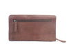 Harriet purse - brown-DUSKY ROBIN-We love the simplicity of the Harriet purse, unzip and everything is on display and within reach. It is a secure, zip around purse with 2 large expandable sections, a divider zip section through the middle, 8 card slots (4 each side) + 2 large sections for notes, receipts or your phone. There is also an external zip for coins. 20.5 x 11.5 x 2cm closed-Pash + Evolve