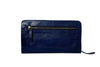 Harriet purse - navy-DUSKY ROBIN-We love the simplicity of the Harriet purse, unzip and everything is on display and within reach. It is a secure, zip around purse with 2 large expandable sections, a divider zip section through the middle, 8 card slots (4 each side) + 2 large sections for notes, receipts or your phone. There is also an external zip for coins. 20.5 x 11.5 x 2cm closed-Pash + Evolve