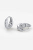 Hayley huggie - Silver-Zafino-The Hayley Huggie combines a sleek gold silhouette with a line of sparkling crystals for effortless sophistication. Its curved design hugs the ear comfortably, making it the perfect everyday piece that transitions seamlessly from casual to occasion wear. Wear solo for a subtle shine or stack with other huggies and studs for a layered look.Designed for modern women who want effortless style, every day. Metal: Silver Rhodium Plated on BrassDimensions: 10mm HoopWater Resistant: Sp