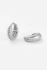 Hayley huggie - Silver-Zafino-The Hayley Huggie combines a sleek gold silhouette with a line of sparkling crystals for effortless sophistication. Its curved design hugs the ear comfortably, making it the perfect everyday piece that transitions seamlessly from casual to occasion wear. Wear solo for a subtle shine or stack with other huggies and studs for a layered look.Designed for modern women who want effortless style, every day. Metal: Silver Rhodium Plated on BrassDimensions: 10mm HoopWater Resistant: Sp