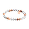 Howlite ball stretch bracelet - rose gold-Ellani-6mm howlite ball stretch bracelet Stainless steel, rose gold IP plating Comes packaged in gorgeous Ellani packaging-Pash + Evolve