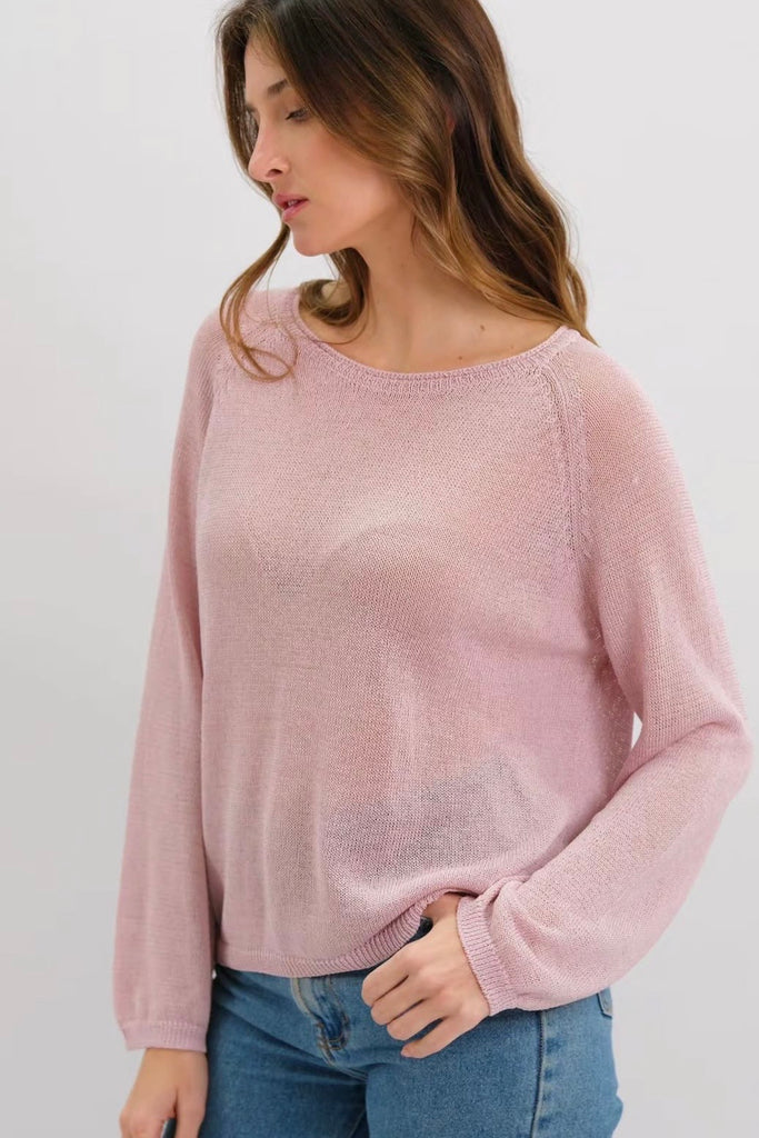 Neave knit top - pink