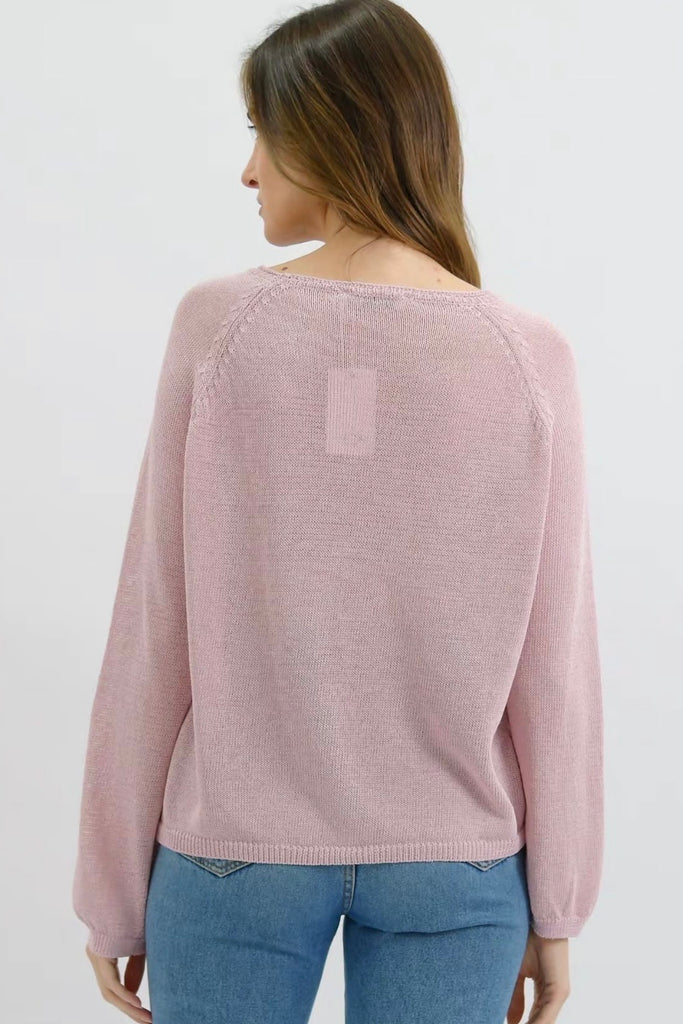 Neave knit top - pink