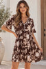 Miranda dress - chocolate floral