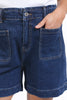 Lennox denim short - dark blue wash