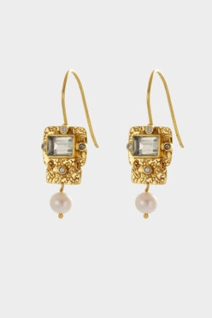 Shelly drop earring - silver