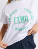 Intensity contrast tee - white-Foxwood-Add a little edge to your everyday with raw edge detailing that’s all about relaxed cool. Subtle yet standout, this touch brings texture and personality to your look while keeping things effortless. Perfect for those who love a bit of unfinished charm with their style. Foxwood exclusive front chest print Contrast neckband Raw edge sleeve detail 100% Cotton Model is wearing a size 10-Pash + Evolve