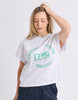 Intensity contrast tee - white-Foxwood-Add a little edge to your everyday with raw edge detailing that’s all about relaxed cool. Subtle yet standout, this touch brings texture and personality to your look while keeping things effortless. Perfect for those who love a bit of unfinished charm with their style. Foxwood exclusive front chest print Contrast neckband Raw edge sleeve detail 100% Cotton Model is wearing a size 10-Pash + Evolve