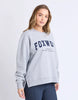 Intention Oversized Crew - Grey Marle/Navy-Foxwood-A familiar favourite, refreshed. The Intention Crew is cut in the same shape as our best selling Interval Crew, giving you that just right oversized fit you already love. Updated with bold Foxwood branding for a fresh sporty feel, it is soft, cosy and made for wherever the day takes you. Foxwood exclusive front chest artwork Side splits Oversized fit 100% Cotton Our model is 176cm and wears Size 10-Pash + Evolve